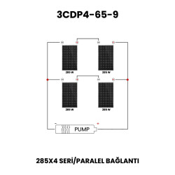 48 Volt 750 Watt Dc Solar Güneş Enerjili Fırçasız Kademeli Dalgıç Pompa 65 mss 4 m³/h - 3