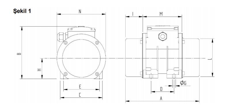 Miksan vibrasyon motor ölçüleri