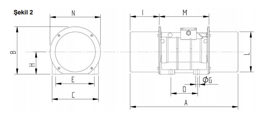 MİLKSAN VİBRASYON MOTOR ÖLÇÜLERİ