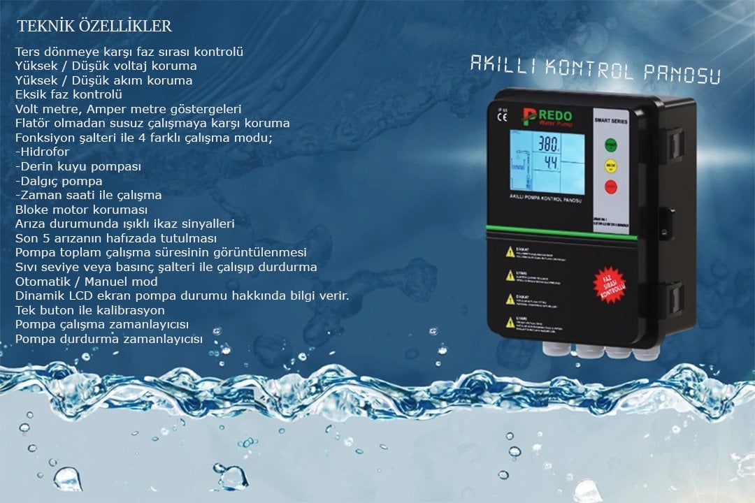 Predo SMART PT-2 Dalgıç Pompa Kontrol Panosu