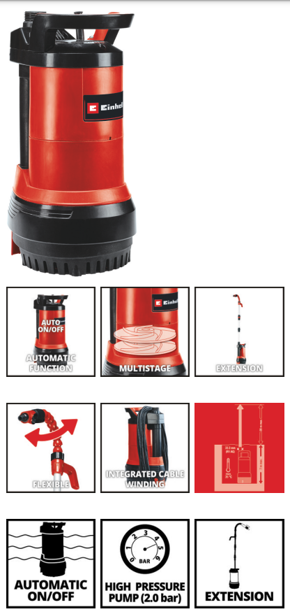 Einhell GE-PP 5555 RB-A Sulama Pompası