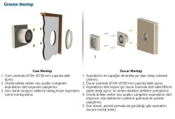 Aircol 100lük Panjurlu Tuvalet, Wc ve Banyo Fanı / Aspiratörü 100 m³/h - Aircol 100 MP - 3