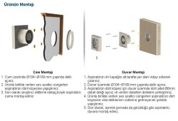 Aircol 100lük Sessiz, Dekoratif, Plastik Banyo Fanı / Aspiratörü 100 m³/h - Aircol 100 - 3