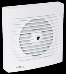 Aircol 120lik Mekanik Panjurlu Tuvalet, Wc ve Banyo Fanı / Aspiratörü 160 m³/h - Aircol 120 MP - 1