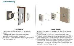 Aircol 120lik Mekanik Panjurlu Tuvalet, Wc ve Banyo Fanı / Aspiratörü 160 m³/h - Aircol 120 MP - 3