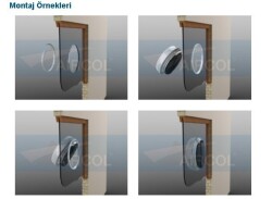 Aircol 200 K Kapaklı Aksiyel Fan / Aspiratör 520 m³/h - 3