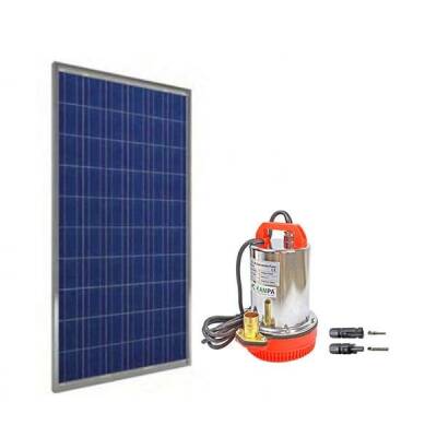 Cacheng 12 Volt Dc Solar Güneş Enerjili Su Pompası 170 Watt Panel Set - 1