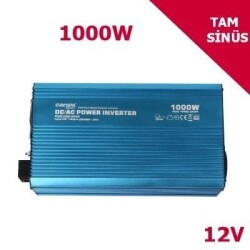 CARSPA Güneş Enerji Sistemi İnverteri, Solar Enerji İnverteri 1000W-12V Tam Sinüs İnverter - 1