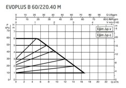 DAB Evoplus B 60/220.40 (220 mm) Frekans Konvertörlü Flanşlı Sirkülasyon Pompası DN40 6 mss 16 m³/h - 2