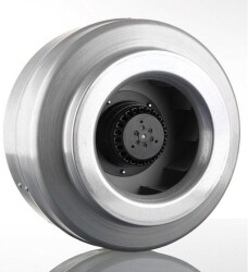 Dündar CK20-E1 Kanal Tipi Metal Radyal Yuvarlak Fan 950 m³ 2500 RPM - 1