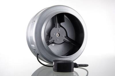 Dündar CK20-E1 Kanal Tipi Metal Radyal Yuvarlak Fan 950 m³ 2500 RPM - 2