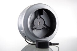 Dündar CK25-E1 Kanal Tipi Metal Radyal Yuvarlak Fan 1250 m³ 2200 RPM - 2