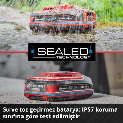 Einhell 18 V 4.0 Ah SEALED Power X-Change PLUS (Su ve toz geçirmez, IP57 koruma sınıfı, tüm Power X-Change cihazları ile uyumlu, şarj cihazı dahil değildir) - 4