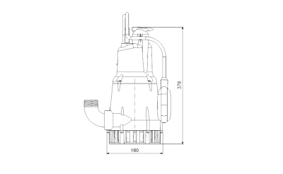 Grundfos KPC 600 A Drenaj Dalgıç Pompa - Temiz Su 800 Watt - 3