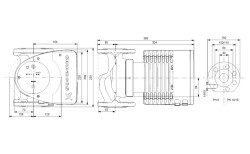 Grundfos MAGNA1 40-80 F(220 mm) 200-300.000 Kazan İçin Frekans Konvertörlü Sirkülasyon Pompası 8mss 19m³/h - 3