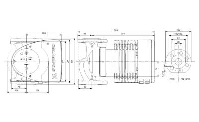 Grundfos MAGNA1 40-80 F(220 mm) 200-300.000 Kazan İçin Frekans Konvertörlü Sirkülasyon Pompası 8mss 19m³/h - 3