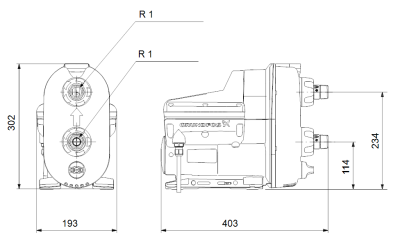 Grundfos Scala2 3-45 AKCDDE Sessiz Otomatik Hidrofor 4 Bar 4.8 m³/h - 3