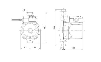 Grundfos UPA 15-90 Sıcak Su Mini Hidrofor 0.9 Bar 1.7 m³/h - 4