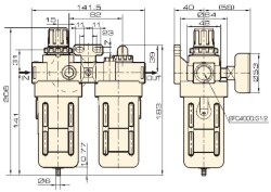 Jelpc BFC4000 Pnömatik İkili Şartlandırıcı 1/2'' - 2