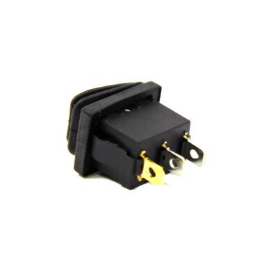 Körüklü Işıklı Anahtar Kırmızı, ON-OFF 3 Pin - Düğme Buton Switch - 3