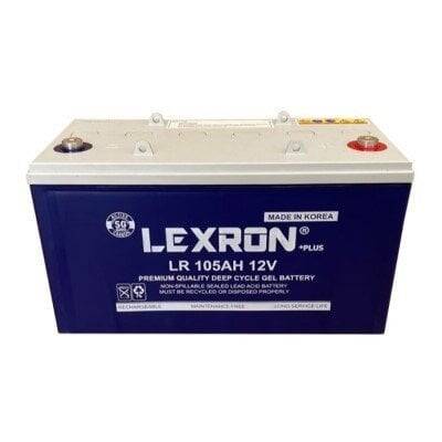 LEXRON Jel Akü, Güneş Enerji Aküsü, Solar Jel Akü, 105 AH Jel Akü - 1