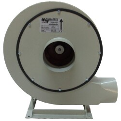 Modern Teknik 1.5HP Orta Basınçlı Toz Emici Salyangoz Fan 250 mmSS 3000 m³/h - 1