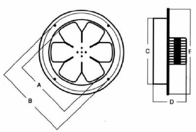 Modern Teknik 16 Cm Baca ve Çatı Aspiratörü 180 m³/h 1400 RPM - 4