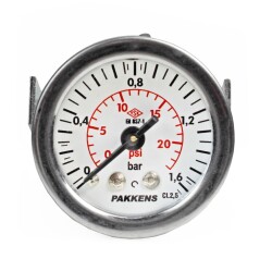 Pakkens 0-1.6 Bar 40 mm Arkadan Bağlantılı Panotipi Kuru Manometre G 1/8 inç - 1