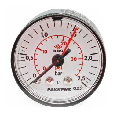 Pakkens 0-2.5 Bar 40 mm Arkadan Bağlantılı Kuru Manometre G 1/8 inç - 1