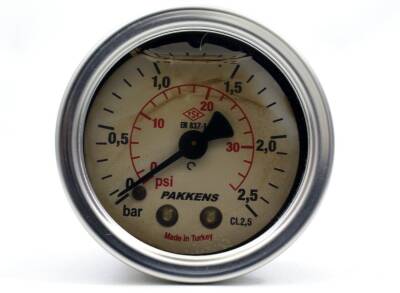 Pakkens 0-2.5 Bar 63 mm Arkadan Bağlantılı Gliserinli Manometre G 1/4 inç - 1