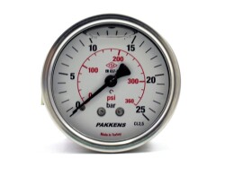 Pakkens 0-25 Bar 50 mm Arkadan Bağlantılı Panotipli Gliserinli Manometre G 1/4 inç - 1