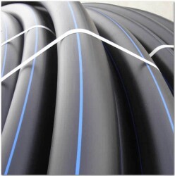 PE100 Hdpe Sert Polieten Basınçlı Boru 100 Metre 10 Bar 50mm - 3