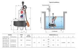 Pedrollo VX 15/35-N Flatörlü Paslanmaz Gövdeli Foseptik Dalgıç Pompa TRİFAZE - 4