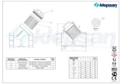 Pislik Tutucu (Filtre) 1/2'' - 2