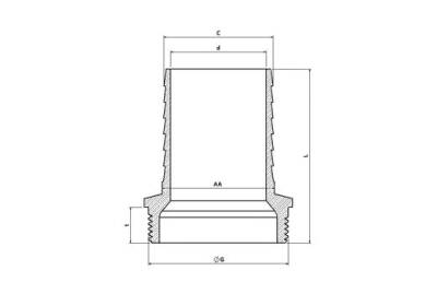 Sarı Hortum Rakoru 2.1/2'' - 2