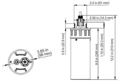 Seaflo SR09705 Mazot Pompası 24 Volt 70 mss 6 lt/dk SFBP2-G103-01 - 4