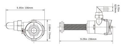 Seaflo SR12196 Dikey Livar Dalgıç Pompa 12 Volt 800 Gph SFBP1-G800-04 - 3