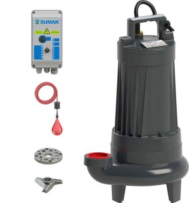 Sumak SBRT 20/2 Bıçaklı Foseptik Dalgıç Pompa Trifaze (380V) 2.2 HP - 1