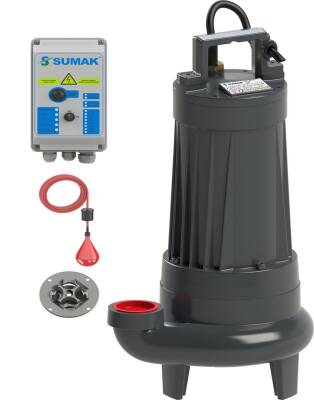 Sumak SBRT 40/2-P Parçalayıcı Bıçaklı Foseptik Dalgıç Pompa Trifaze (380V) 4Hp - 1