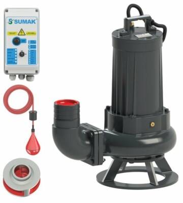 Sumak SDTB 50/4 Foseptik Dalgıç Pompa Trifaze 380V 5.5 Hp - 1