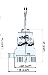 Tmc SR12104 Sintine Pompası 12V 500 gph - 3