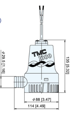 Tmc SR12106 Sintine Pompası 12V 1000 gph - 3