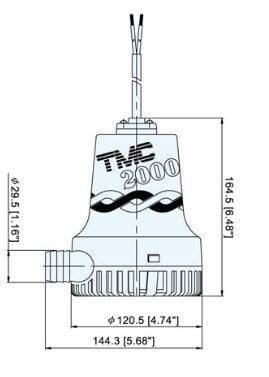 Tmc SR12112 Sintine Pompası 12V 2000 gph - 2