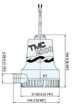 Tmc SR12114 Sintine Pompası 24V 2000 gph - 2