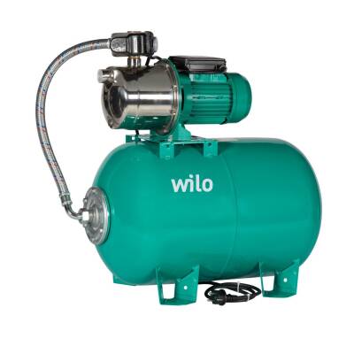 Wilo Aqua SPS 50-4.47 Paslanmaz Jet Pompalı 50 Lt Tanklı Otomatik Hidrofor 5 Kat 10 Daire, 1.3Hp - 1