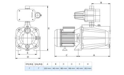 Wilo Control SPG 3-45 Jet Pompalı Otomatik Akıllı Hidrofor 4 Kat 9 Daire, 1Hp 4 Bar - 2