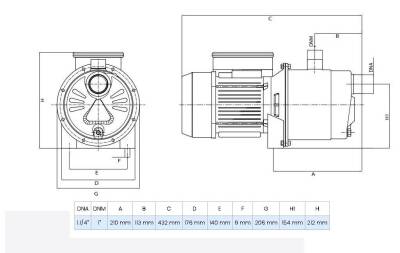 Wilo Jet SPS 5-56 Paslanmaz Gövdeli Kendinden Emişli Jet Pompa 1.5 Hp 56 mss 5 m³/h - 2