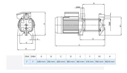 Wilo MSH 305M Yatay Kademeli Santrifüj Pompa 1.5 Hp 6 Bar 5 m³/h - 2