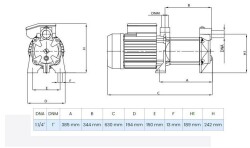 Wilo MSH 408T Yatay Kademeli Santrifüj Pompa 4 Hp 9 Bar 10 m³/h - 2