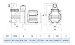 Wilo Pool 0.6M Ön Filtreli Havuz Pompası 9 mss 9 m³/h 220 Volt - 2